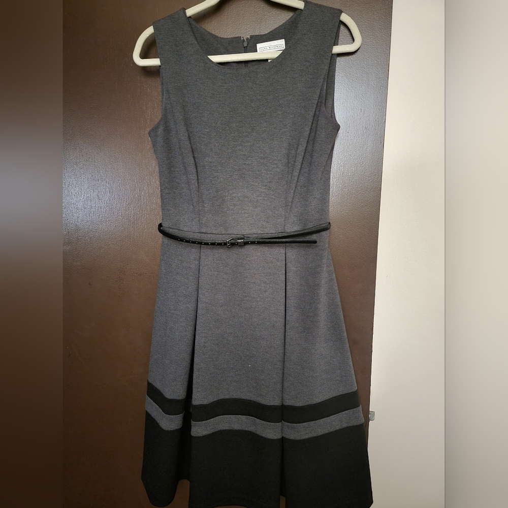 Dana Buchman dress, size 6, grey and black